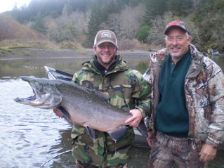 Mark and Ryan on the Sixes River