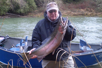 Mike with 22# Steelhead - February 2011