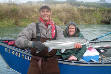 Wes and Howard with a nice hen